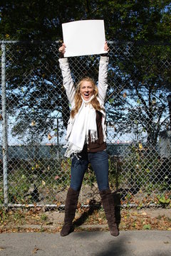 Young environmentalist girl