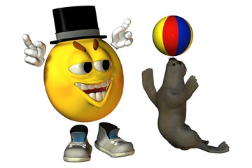 Smilie - Zirkus mit Robbe © Winne