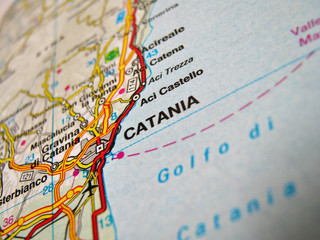 cartina catania