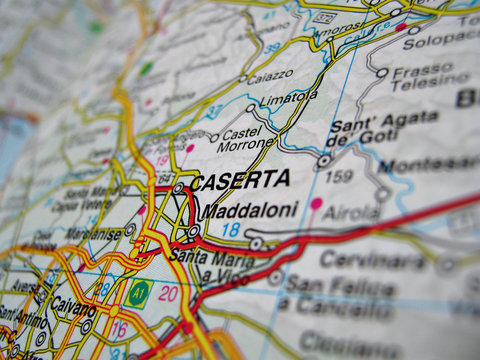 cartina caserta