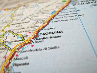 cartina taormina