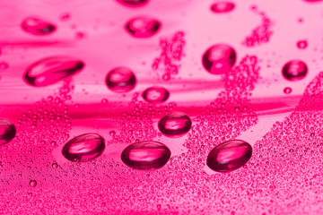 pink water drop for background