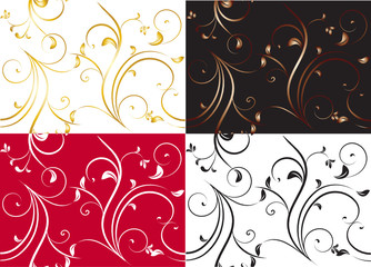 romantic floral seamless pattern