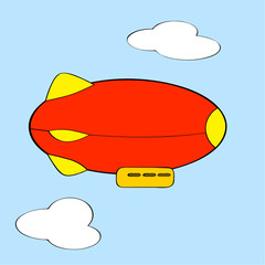 Cartoon blimp © fejas