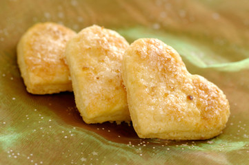 Heart butter cookies