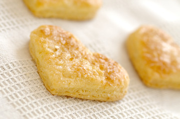 Heart butter cookies