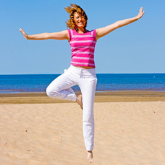 Obraz premium funny yoga