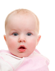 Portrait small  caucasian girl