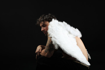 Obraz premium black angel