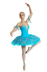 Naklejka premium young beautiful ballerina in tutu