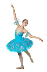 young beautiful ballerina in tutu