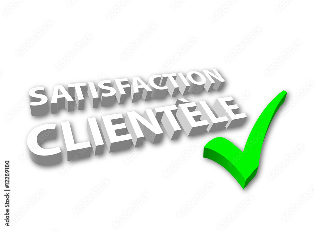 Canvas Prints satisfaction clientèle (3d - avec coche)