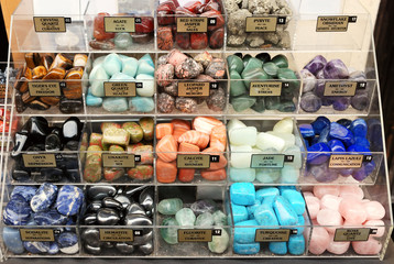 Many souvenirs (stone amulets)