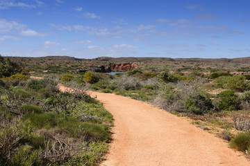 Strasse durch das Outback Australiens