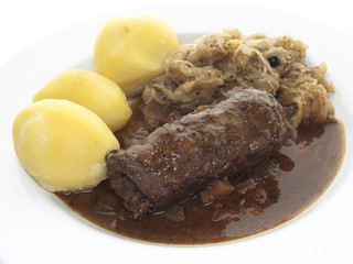 Roulade mit Kartoffeln