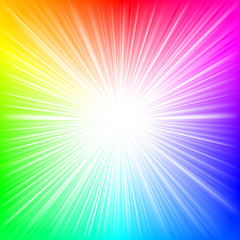 Rainbow burst VECTOR