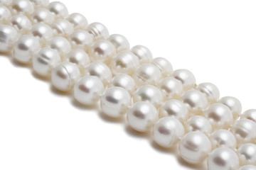 Pearl necklace close-up