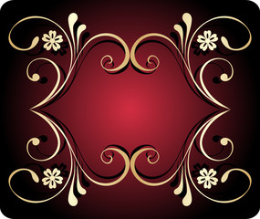 abstract floral banner