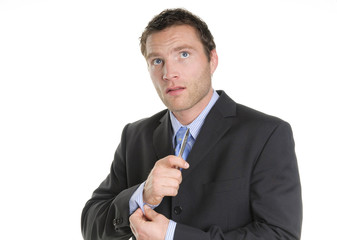 Geschäftsmann überlegt