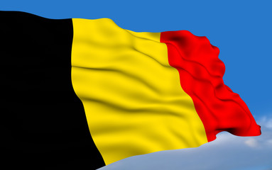Fototapeta premium Belgian Flag