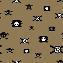 Vector Seamless pattern in military style