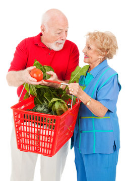Seniors Shopping Together