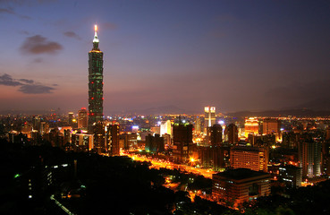 Fototapeta na wymiar Tajwan First wysoka 101