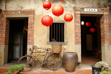 ancient courtyard of the countryside