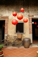 ancient courtyard of the countryside