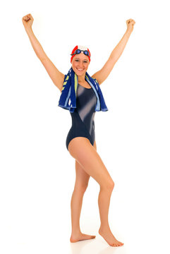 Athlete, female swimmer