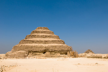Step pyramid in Saqqara, Egypt