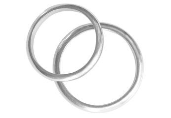 Two platinum Rings