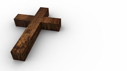 Old wooden cross