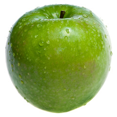 wet green apple