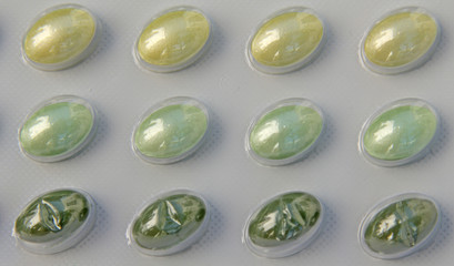 des gélules tricolores