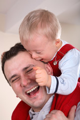 Father And Son Portrait