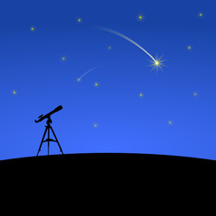 sternschnuppe mit teleskop I