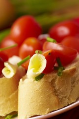 Baguette with Tomatoes