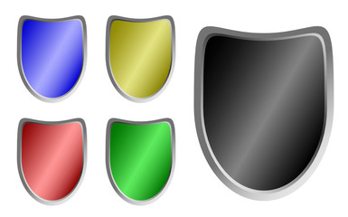 Colour shield, vector templates