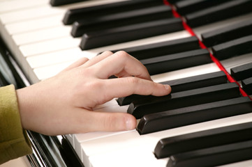 Obraz premium Piano player