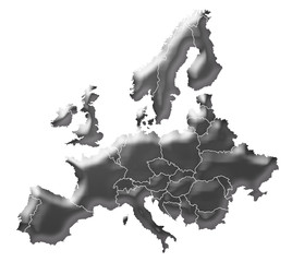 Europakarte © Tanja Bagusat
