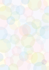 pastellfarbene transparente kreise