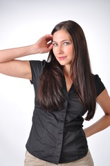 Fototapeta premium brunette beauty