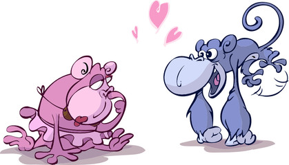 monkey in love