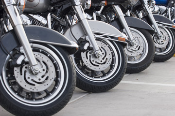 Motorcycles In A Row