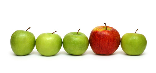 different concepts with apples