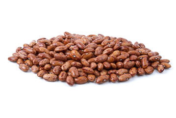 Pile of spotty brown haricot beans