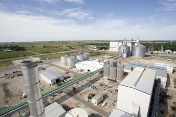 Aerial View Ethanol Bio Fuel Refinery