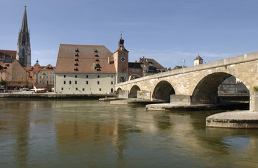 Regensburg steinerne Brücke Steinbrücke