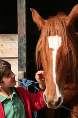 ni&ntilde;o con caballo